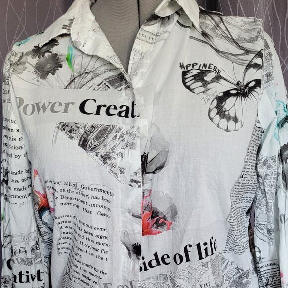 Designual Blouse - Picture 1 of 2